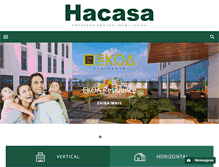 Tablet Screenshot of hacasa.com.br